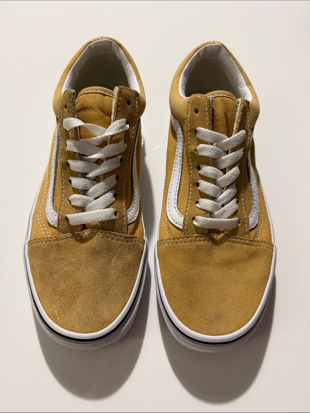 Vans Off The Wall Youth Sz Men’s6 Womens 7.5 Gold/Yellow Skateboard Shoes Unisex
